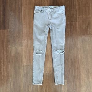 Free People Khaki Skinny Jeans 25